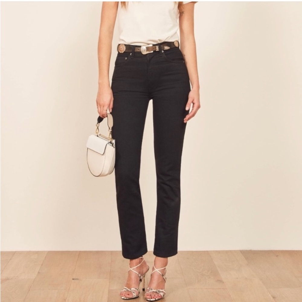 Reformation Black High Rise Women Jeans